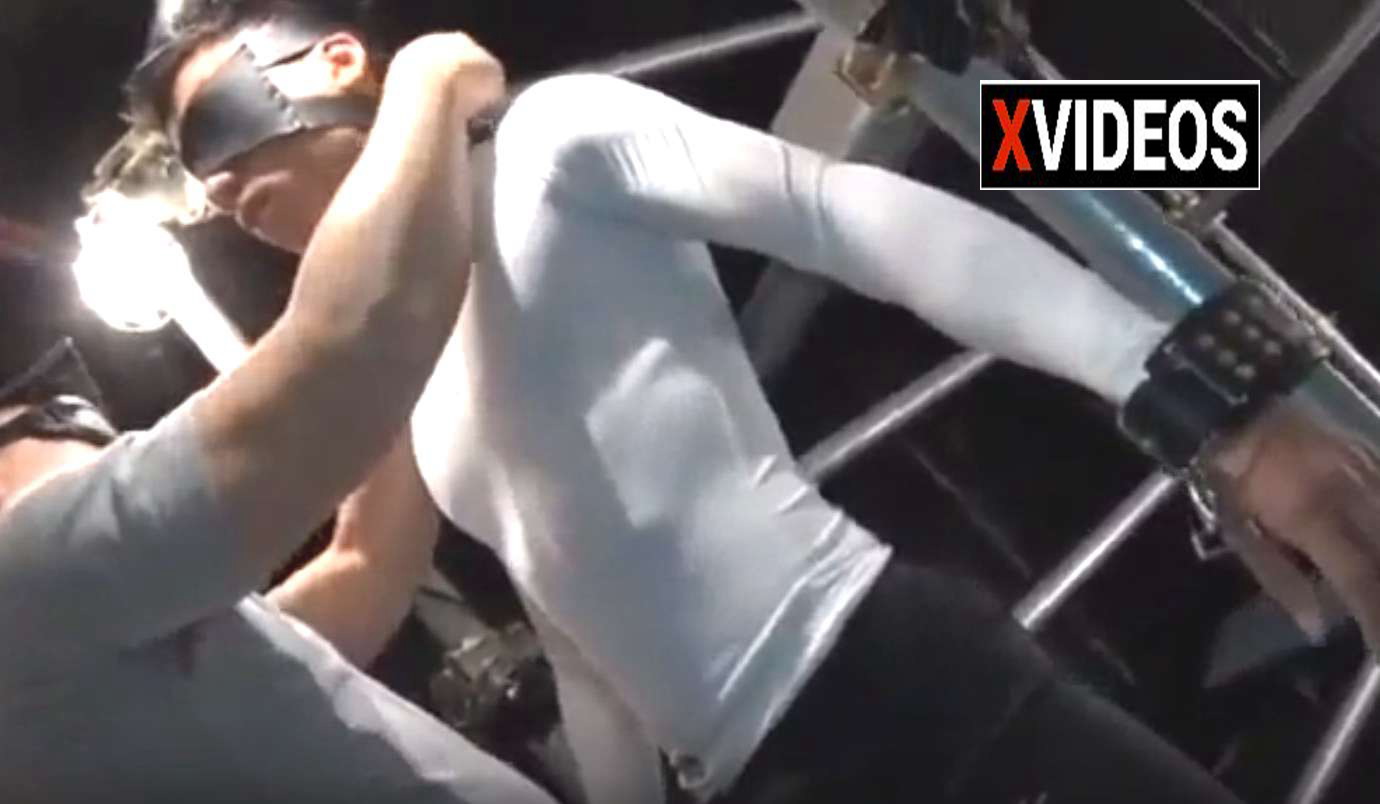 トレーニングジムで乳首を責められるノンケ君